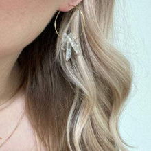 Load image into Gallery viewer, Three Quartz Hoops